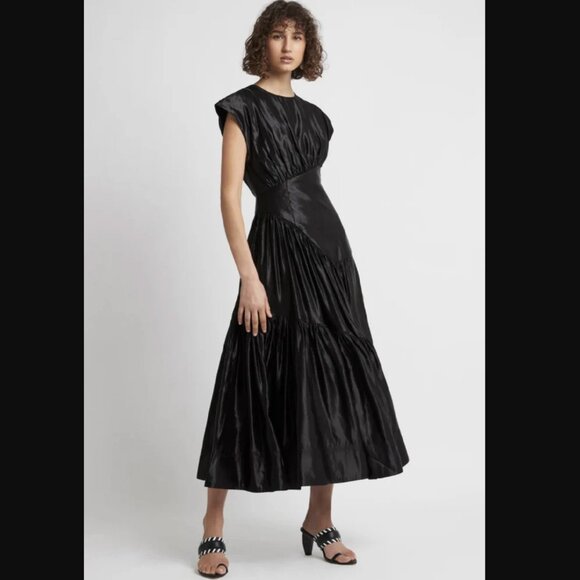 Aje | Dresses | Aje Serendipity Reflection Dress In Black Us Size 8 Au2 |  Poshmark